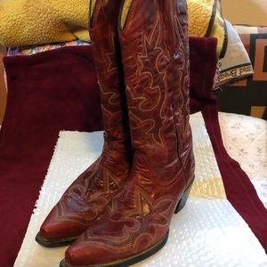 Women's Corral Cowgirl Western Boots Leather